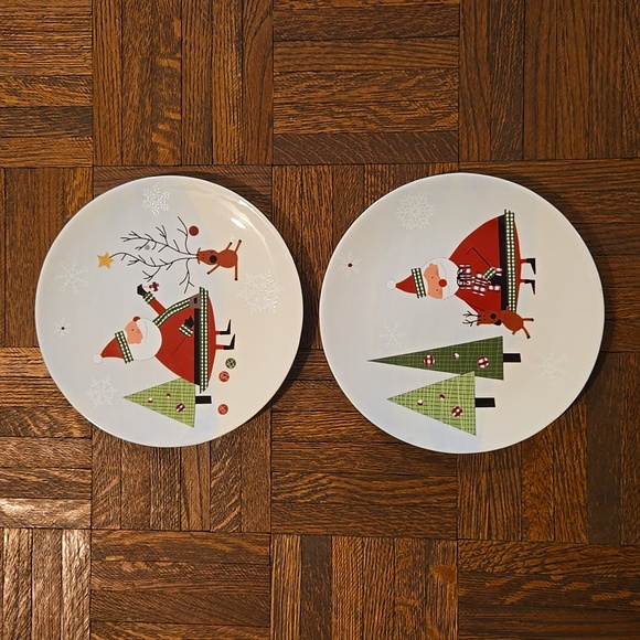 Harry & David Christmas dessert plates 2007 - Picture 3 of 10